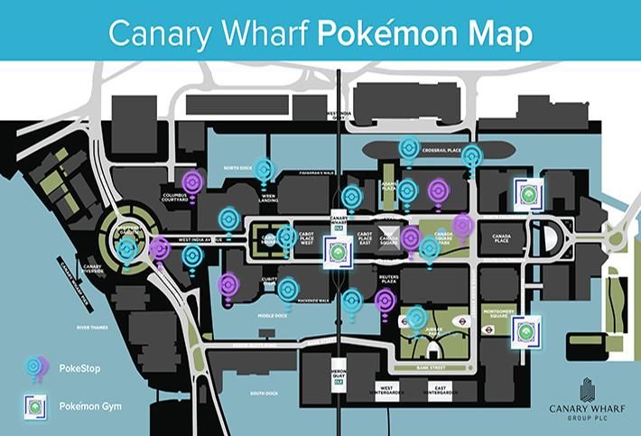 Canary Wharf Welcomes Pokemon Go Players With Map And Prizes