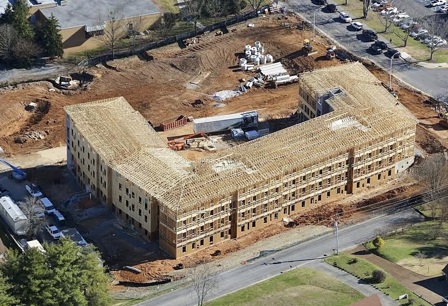 New Dorm Tops Out At Dalton State College In