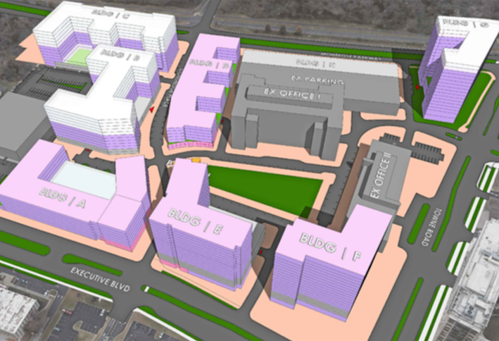 Willco Pitches 20-Acre, 8-Building Development Near Pike & Rose - Bisnow