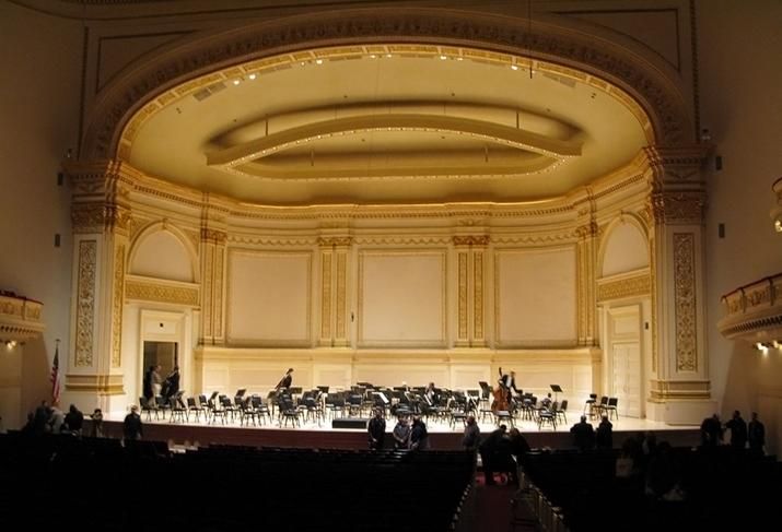 Carnegie Hall in New York
credit: Wholtone (image is public domain)