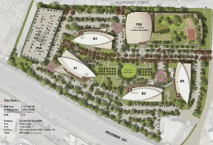 Jay Paul Proposes Office Complex In Redwood City