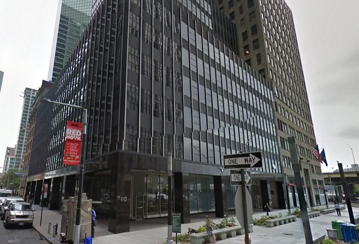 110 Wall St., the building that houses the first WeLive