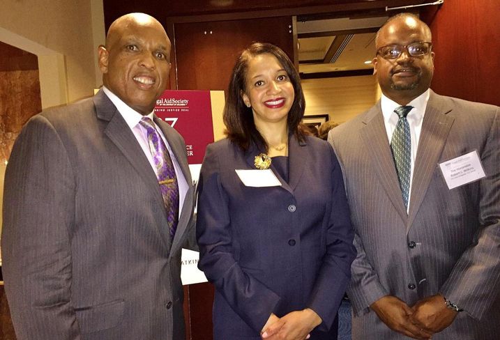 Tom Williamson And Marian Wright Edelman Honored At Legal Aid Awards Dinner