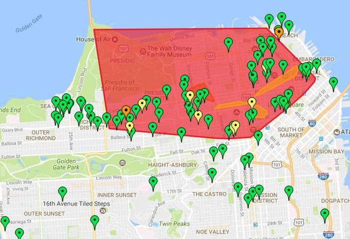 Power Outage Map San Francisco Massive Power Outage Hits San Francisco Power Outage Map San Francisco Massive Power Outage Hits San Francisco