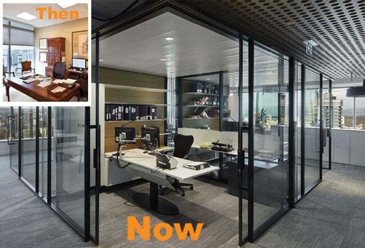 Law Firms Ax Wood Paneled Offices For Small Glass Lined Offices