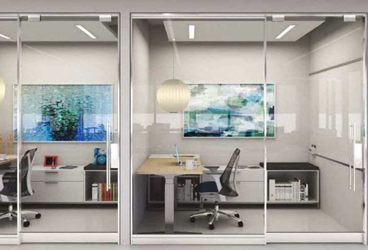 Law Firms Ax Wood Paneled Offices For Small Glass Lined Offices