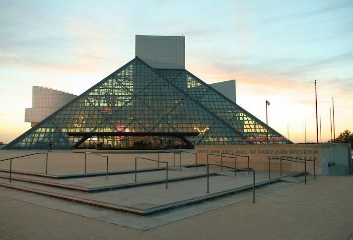 The Rock and Roll Hall of Fame in Cleveland