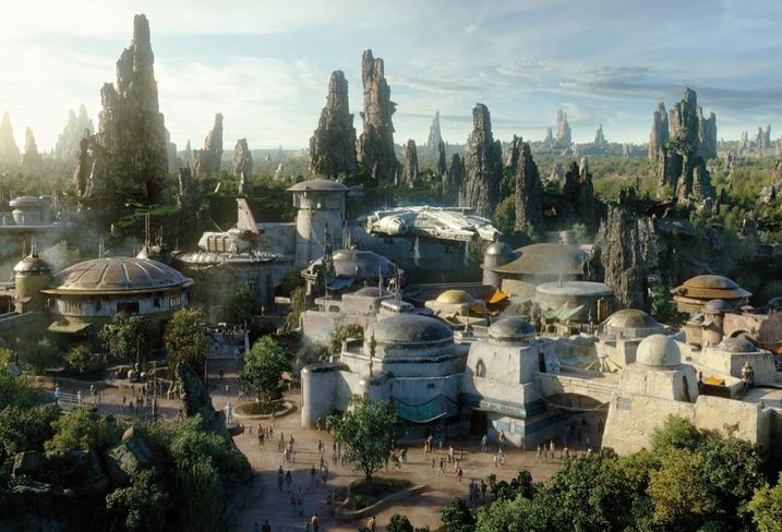 Star Wars: Galaxyâs Edge at Disneyland Park in Anaheim, California.
