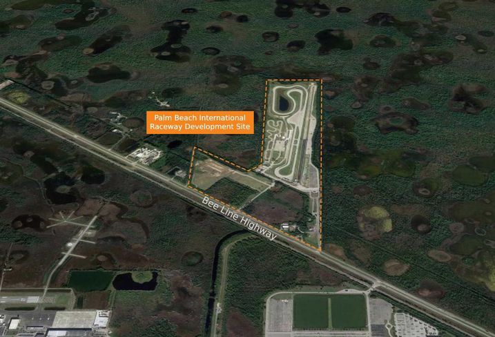 Palm Beach International Raceway Development Site Google Earth IRG Sports