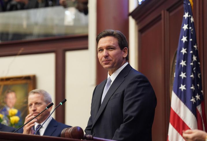 Florida Governor Ron DeSantis at the State of the State on March 7, 2023.
Photo is from official government website.