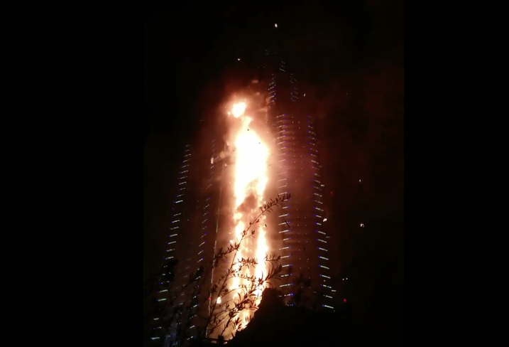 Fire Erupts at Luxury Hotel in Dubai During New Year's Celebrations