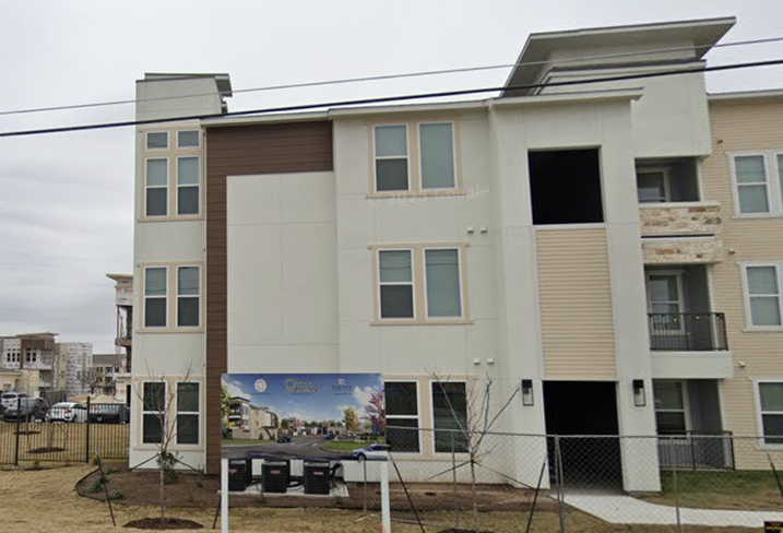 An apartment complex in a Texas suburb