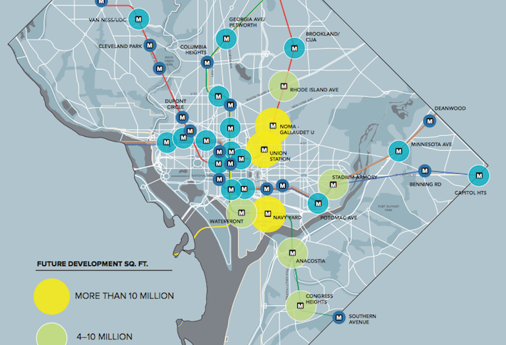 78% of All Future Development in DC Is Near a Metro